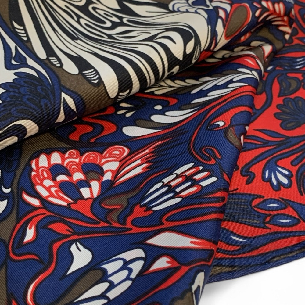 Vintage 70’s Richard Allan Graphic Silk Scarf